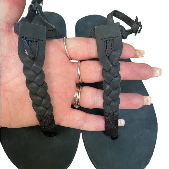 Rainbow Braided Women's Black Sandals I Size: 5.5-6.5 (US) - Picture 4 of 11